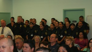The Cadets watched the promotion ceremony this morning at Police Headquarters