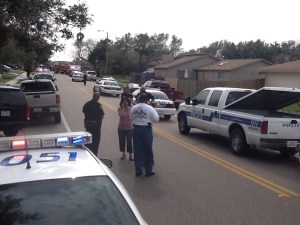 Police response on 4200 Wandering Creek Sunday afternoon closed the street for about one hour.