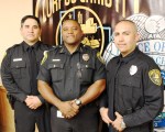 Chief Simpson and Reserve Officers Chris Hernandez and Richard Hinojosa