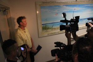 Media speaks to Patrick Richard who donated his talent to create artwork for Metrocom