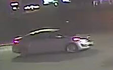 Vehicle operated by the suspect in counterfeit case.