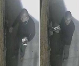 Police seek help from the public to identify this burglar who broke into a coin operated machine on Taco Tuesday