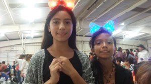 12 year old Katherine Fonseca (left) and 10 year old Stephanie Fonseca