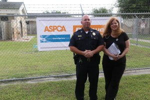 Corpus Christi Police Captain, Chris White, the Animal Care Services Manager, and Dr. Melissa Draper, the veterinarian for Corpus Christi Animal Care Services, announce the movement of 22 dogs from the facility to Minnesota to gain forever homes. 
