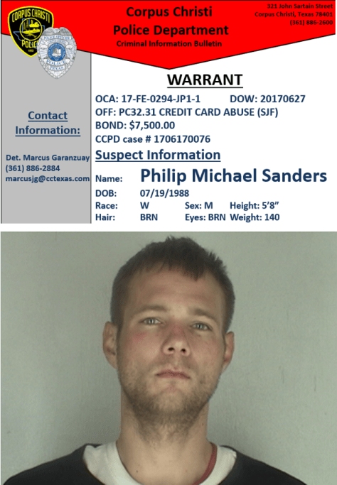Philip Michael Sanders Warrant